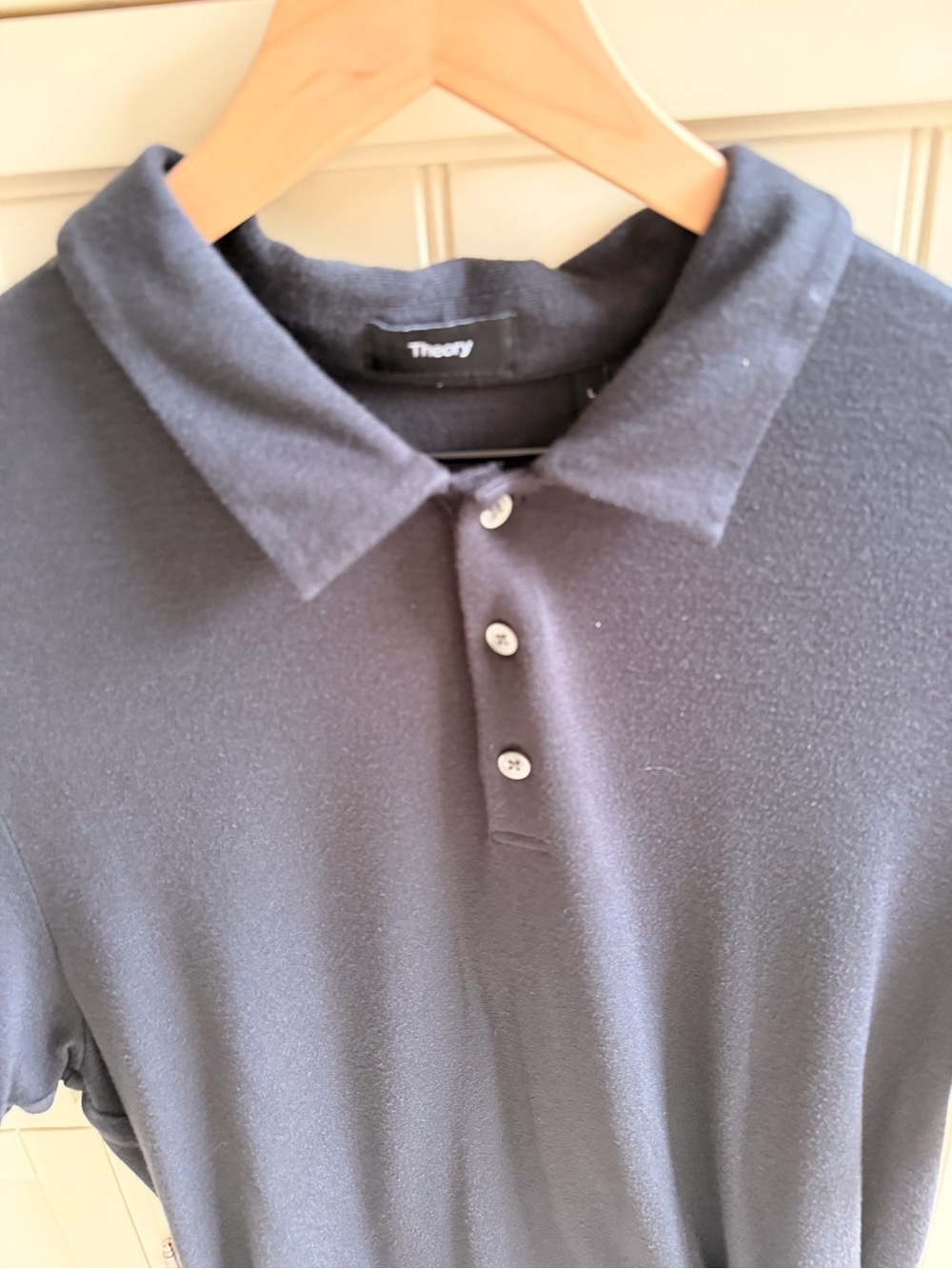 Theory Men's Black Polo Shirt